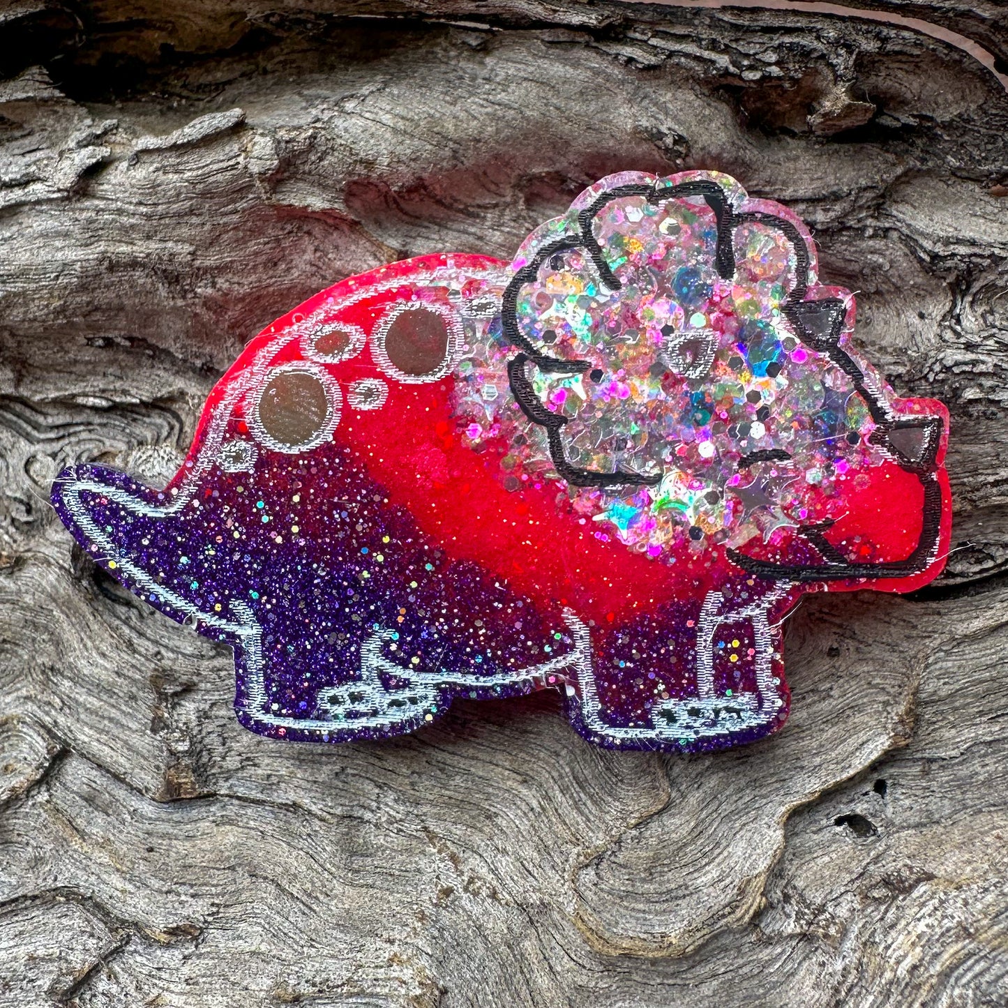 Triceratops Shaped Tag